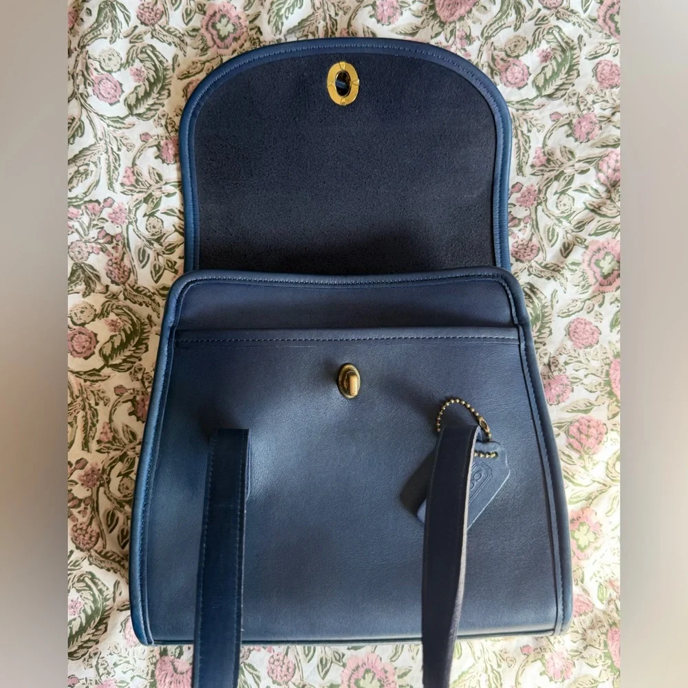 Vintage Coach Blue Belmont Satchel Revived (please read) - Picture 9 of 10